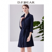 D．F．DEAR 德菲蒂奥 女士OL风九分袖风衣外套