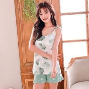 霓美舒 夏季少女吊带背心短裤两件套装