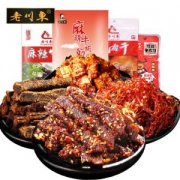 老川东 麻辣牛肉干45g*2袋+牛肉丝13g*9袋+牛板筋100g