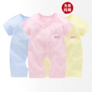 4.9星好评！ONETU/丸图 春夏婴儿纯棉连体爬爬服睡衣
