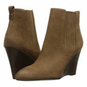 Sam Edelman Gillian 女士真皮坡跟短靴