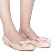 MelissaShoes 梅丽莎 Doll Fem  蝴蝶结橡胶平底鞋