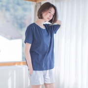 序牧 女士短袖短裤两件套家居服