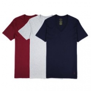 限尺码：POLO RALPH LAUREN 男士V领经典款T恤 三件装 199元