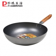 珍珠生活（Pearl Life）  GP-15 单面凹凸高纯铁不粘炒锅30cm