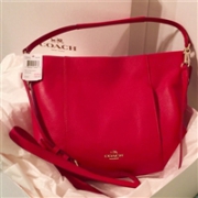 COACH蔻驰Leather Isabelle 女士真皮单肩包