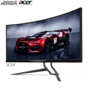 宏碁（acer）    掠夺者 X34 34英寸 21:9曲面显示器（3440×1440、100Hz、100% sRGB）