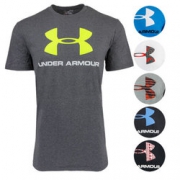 凑单品： UNDER ARMOUR 安德玛 Graphic Big Logo 男士运动T恤 $12.5