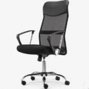 PLUS会员：伯力斯 电脑椅 家用办公椅 转椅 MD-086 黑色