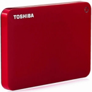 TOSHIBA 东芝 V8 CANVIO高端系列 2.5英寸 移动硬盘 1TB 活力红