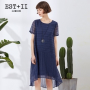 EST＋II 艺诗 女士宽松A字版纯色连衣裙