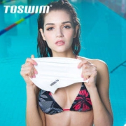 拓胜 TOSWIM 男女式 纯色硅胶泳帽