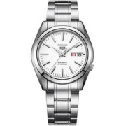 SEIKO  精工 5号系列智慧夜光防水商务不锈钢带自动上链机械男表SNKL41J1