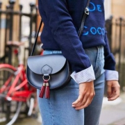 THE CAMBRIDGE SATCHEL 剑桥包 女士MINI TASSEL真皮单肩包 £52.5