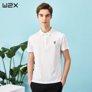 w2x 丝光棉面料 男透气Polo衫