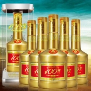 五粮液出品，100年传奇 柔和52度浓香型白酒500ml*6瓶礼盒装