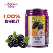阳光味道 100%桑葚汁 245ml*6罐