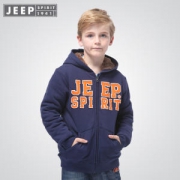 JEEP 男童纯棉加绒卫衣