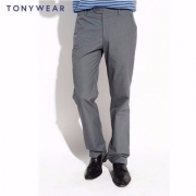 Tommy Hilfiger制造商，TONY WEAR 汤尼威尔 男士弹力棉千鸟格休闲裤 两色