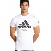 adidas 男子短袖徽标T恤