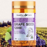 Healthy Care 葡萄籽提取物胶囊12000mg*300粒 澳洲进口 美白肌肤