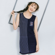 茵曼 无袖连衣裙