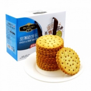 趣园 甜薄脆薄饼干菠菜味800g*7件