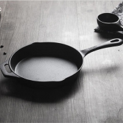 当当优品   手工铸铁平底煎锅 26CM