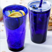 Libbey 利比 家用深蓝色玻璃杯 473ml