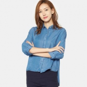 Etam艾格 E＆joy 时尚衬衫款牛仔上衣