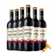 西班牙原酒进口，Doris New 新多乐丝 干红葡萄酒750ml*6支整箱装