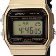 复古款式！Casio F-91WM-9ACF男士手表