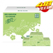 清风绿花2层200抽20包小规格抽面