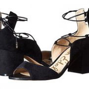 Sam Edelman Serene 真皮花边绑带粗跟凉鞋