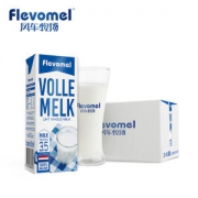 荷兰商超同款 风车牧场 Flevomel 全脂高钙牛奶 儿童奶 200ml*24盒