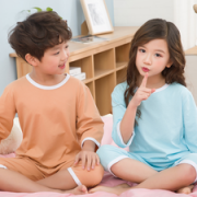 A类棉！Bejirog 北极绒 儿童纯棉空调服套装