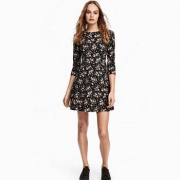 H＆M 女装2018年春季新款碎花裙子