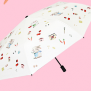 Cmon遮阳伞晴雨两用 兔子的厨房-手动黑胶  29.9包邮