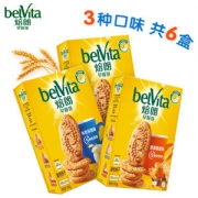 亿滋 焙朗营养早餐饼 150g*6盒 三口味