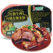 得益绿色 自热方便米饭 红烧牛肉口味 420g *5件