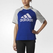 凑单品： adidas 阿迪达斯 Fashion Hoodie 女款带帽运动T恤  合$14.99/件