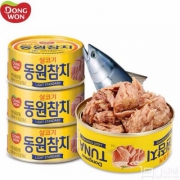 韩国进口，东远 金枪鱼方便速食罐头 原味100g*6罐