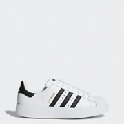 补货！Adidas Superstar Bold 女士厚底金标贝壳头