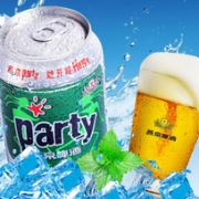 燕京啤酒 8度 party啤酒 330ml*24听 *2件  42元包邮（2件5折）