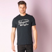 Original Penguin BY Munsingwear 男士植绒logoT恤