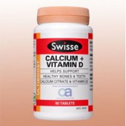 【2瓶超值套装】Swisse 钙元素+维生素D营养补充片 90片X2
