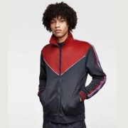 ZARA 男装色块拼接带饰开衫