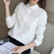 17点开始！侨西尼 白衬衫女长袖纯棉 29包邮 前1小时