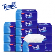 得宝 Tempo 抽纸 90抽*12包 4层加厚 沾水不破