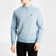 限M码，Lyle & Scott 苏格兰金鹰 Oxford 男士纯棉圆领休闲卫衣 prime会员免费直邮